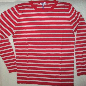 BRORA   COTTON KNIT  STRIPE T-SHIRT